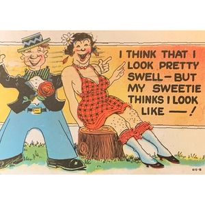Vintage Postcard 1929 Whimsical Insult Posted